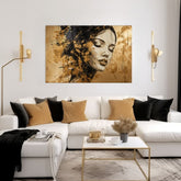 Tocco d'oro su tela QUEEN OF THE DESERT 60x90 cm